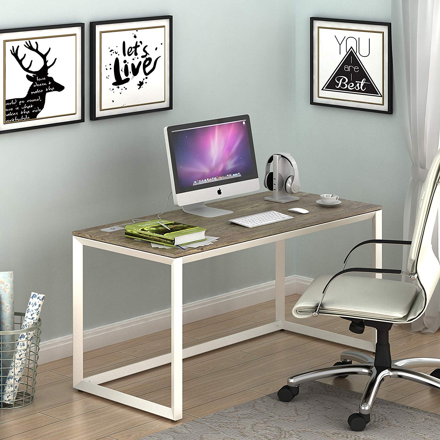 SHW L-Shaped Home Office Corner Desk – პანტა
